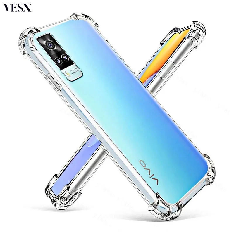 เคสใสกันกระแทกสำหรับ VIVO Y100 Y03 Y18 Y18s Y18e Y72 Y51 Y31 Y50 Y30 Y19 Y17 Y12 Y11 5G 4G 2024