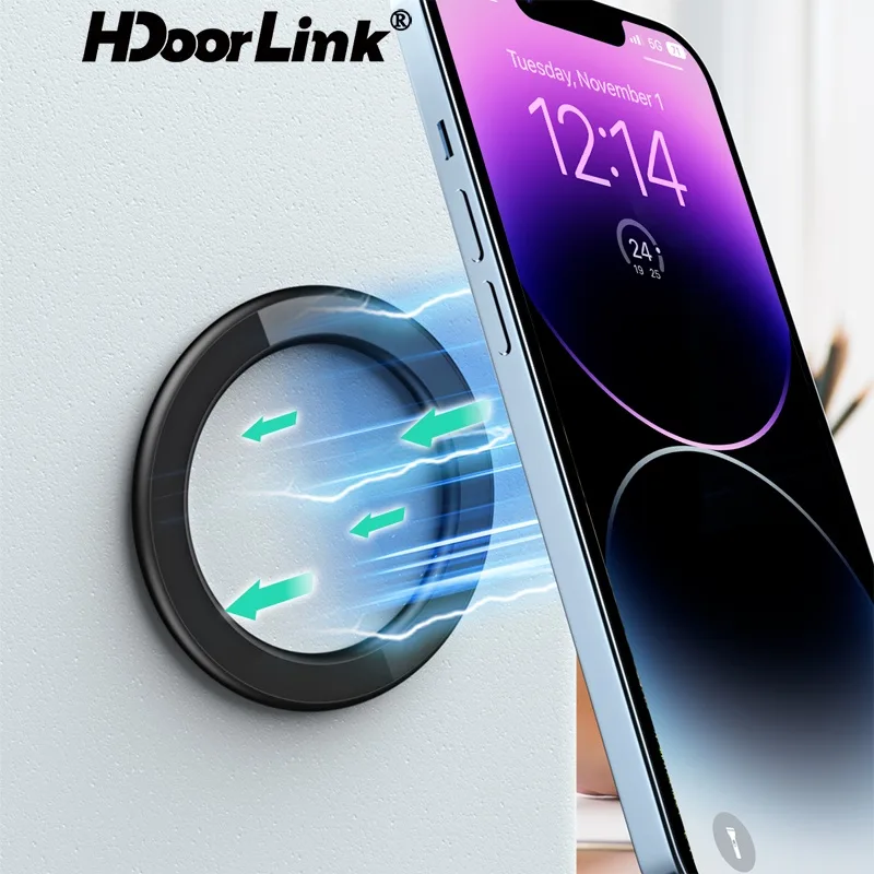 Hdoorlink แหวนแม่เหล็ก สําหรับวางโทรศัพท์มือถือ I-Phone 14 13 12 Magsafe