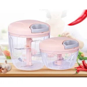รุ่นใหม่  เครื่องปั่นพริก/กระเทียมแบบดึง ขนาดครึ่งกิโล สำหรับเครื่องปรุงต่างๆ และเครื่องเคียงในครัว