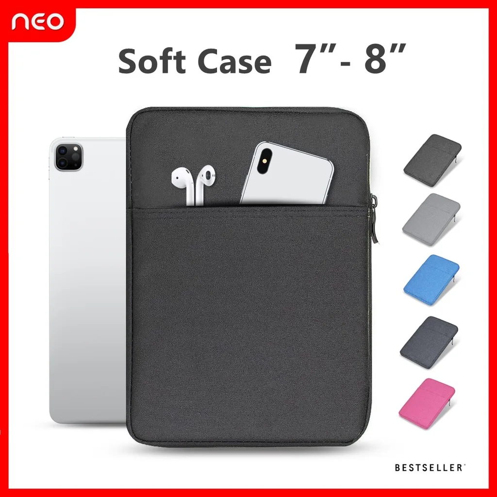 【พร้อมส่ง】Soft Case เคสแท็บเล็ตกันกระแทก ซองไอแพดมินิ กระเป๋าแท็บเล็ต 8" เคสTablet lpad Mini Tablet Case