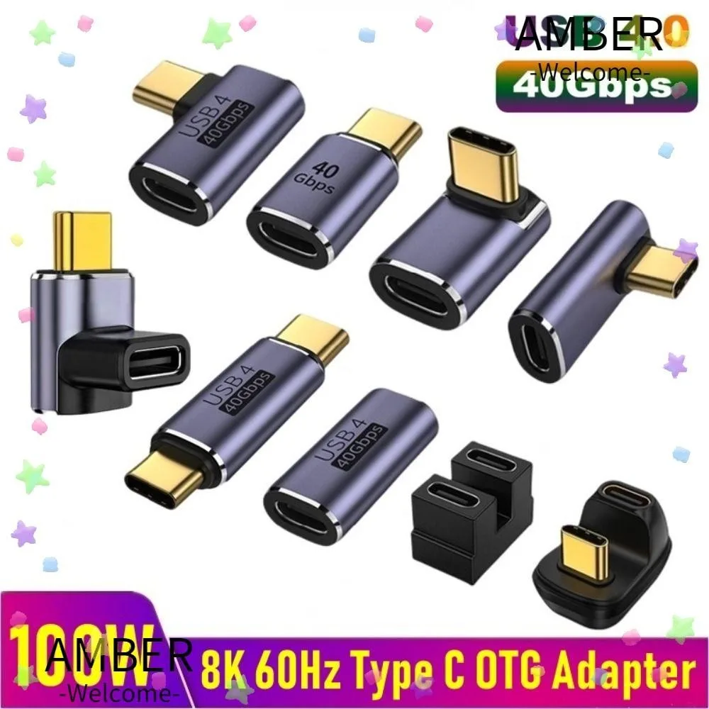 Amber OTG อะแดปเตอร์แปลงชาร์จเร็ว 100W สําหรับแล็ปท็อป โทรศัพท์มือถือ