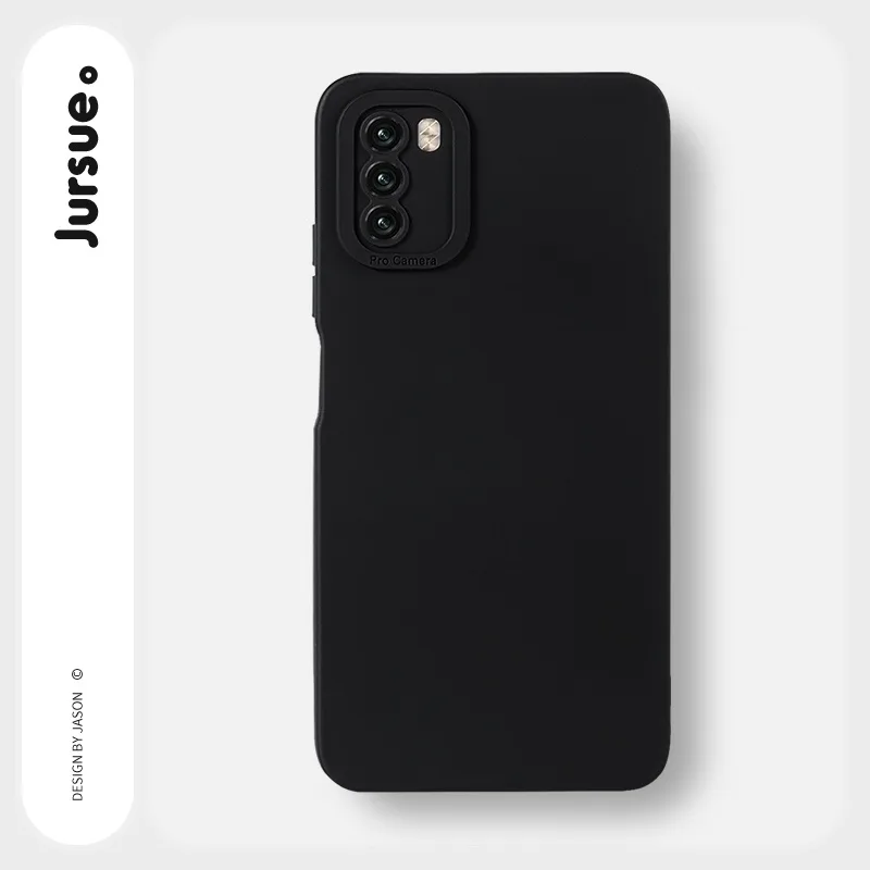 JURSUE เคสไอโฟน กันกระแทกซิลิโคนนุ่ม เคสโทรศัพท์ สีดำ Compatible for POCO X3 Pro GT NFC F3 F4 M4 M3 M2 Redmi Note 9 10 11 9S 10S Xiaomi พลัส YCSAZ