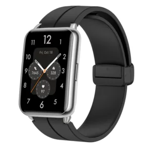 สายนาฬิกาข้อมือซิลิโคน หัวเข็มขัดแม่เหล็ก แบบเปลี่ยน สําหรับ HUAWEI watch fit 2 HUAWEI fit2 Band