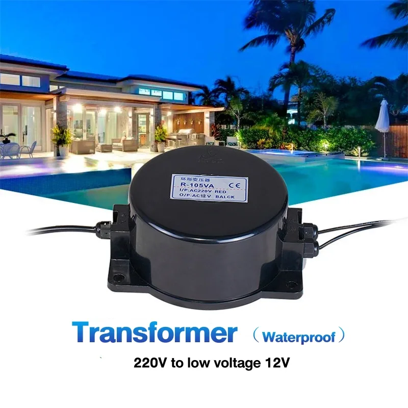 หม้อแปลงไฟใต้น้ำ หม้อแปลงกันน้ำ โคมไฟใต้น้ำ หม้อแปลง หม้อแปลงไฟ หม้อแปลงไฟWaterproof Transformer AC 220V to 12V