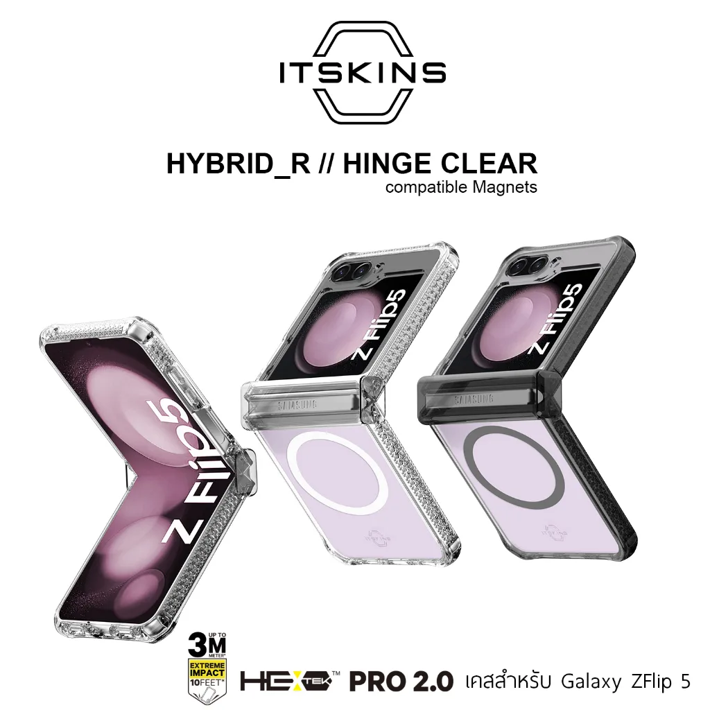 เคส ITSKINS Hybrid HINGE With Magnets - Samsung Galaxy Z Flip 5