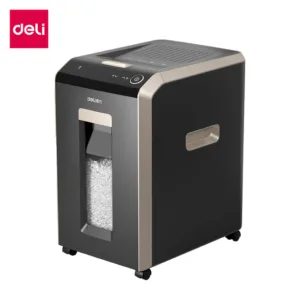 Deli เครื่องทำลายเอกสาร เครื่องทำลายเอกสารอัตโนมัติ ขนาด30ลิตร A4 12แผ่น/1ครั้ง ย่อยอัตโนมัติ150-200แผ่น Paper Shredder