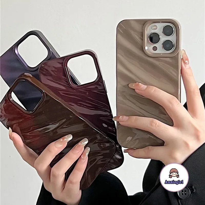 เคสไอโฟน 15 ผ้าไหม 3D กันกระแทก กันรอย เรียบง่าย สําหรับ IPhone 11 15 16 Pro Max 16plus XR XS MAX 7 8 Plus 12 14 13 Pro Max