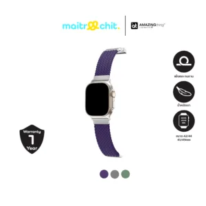 AMAZINGthing รุ่น Titan Weave II สายสำหรับ Apple Watch Series 1/2/3/4/5/6/7/8/9/10/SE/Ultra (42/44/45/46/49 MM)
