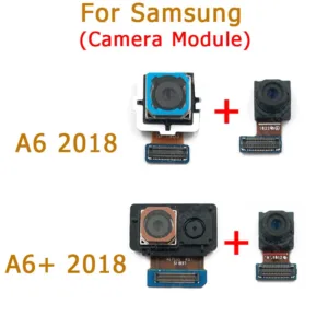 สําหรับ Samsung Galaxy A6 Plus 2018 A600 A605 Original ด้านหน้าด้านหลังกล้องหลัก Facing โมดูลกล้อง Flex เปลี่ยนอะไหล่