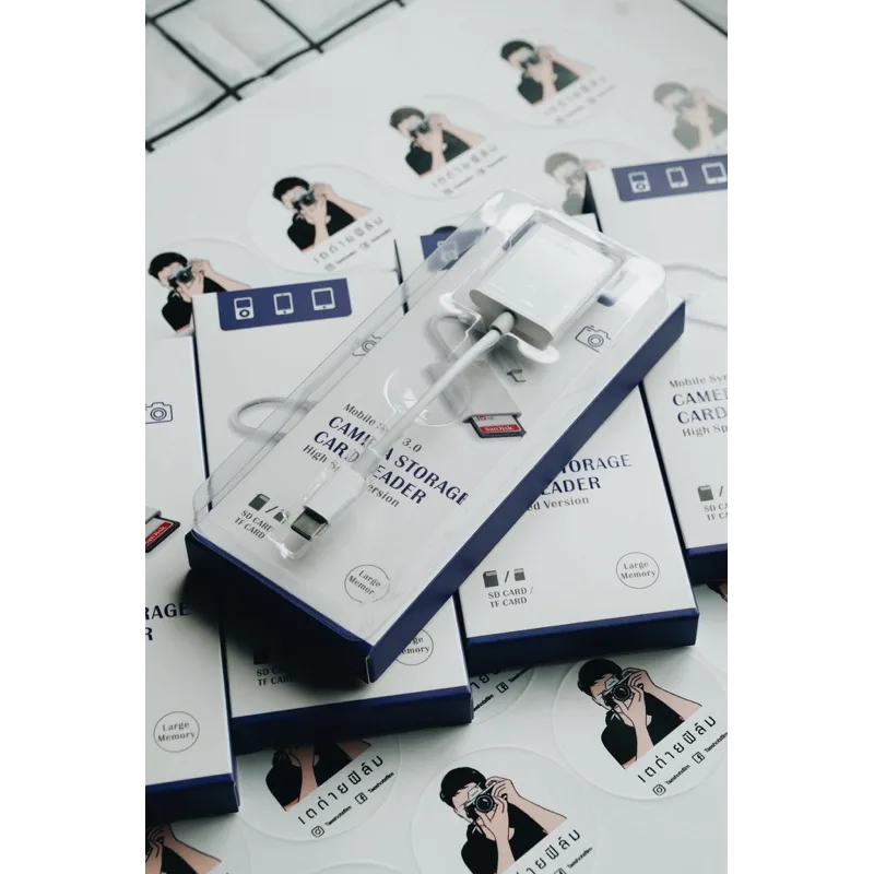 ตัวอ่าน SD card สำหรับ IPhone / Android (หัวแบบ lightning / Type-C)