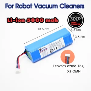 แบตเตอรี่สำหรับหุ่นยนต์ดูดฝุ่น และเครื่องดูดฝุ่นอัตโนมัติ Ecovacs ozmo T8+