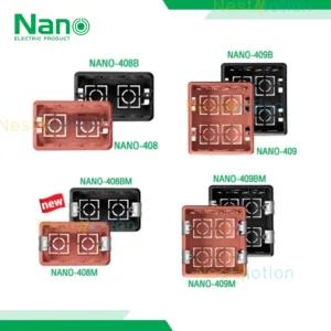 NANO Flash BOX บล็อกฝัง บล็อคฝังหูเหล็ก 2"x4"