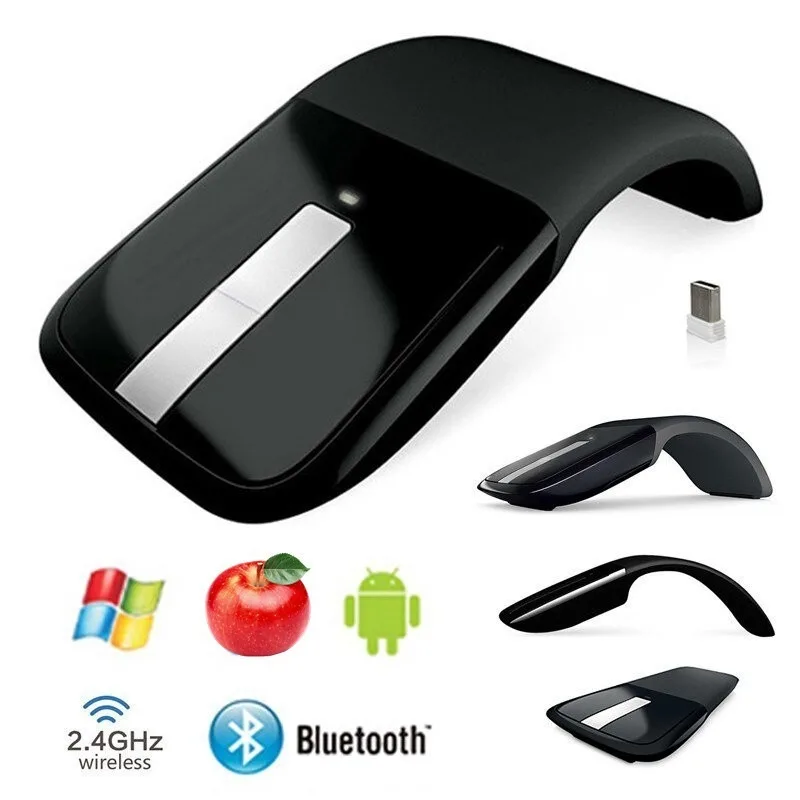 เมาส์ไร้สายบลูทูธ 2.4GHz พับได้ สําหรับ Microsoft Arc Touch 2 Generation
