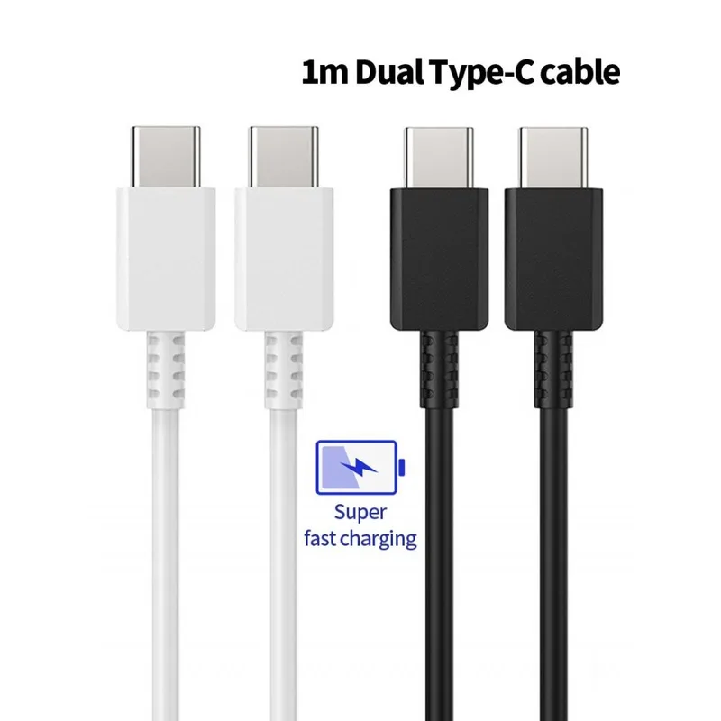 For SAMSUNG ของแท้ สายชาร์จ Usb Type C เป็น Type C 3A USB3.2 25w Galaxy S21 Ultra 5G S20 S10 Note 20 10 A71 A51 A90