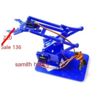Arm Robot 4DOF ชุดประกอบแขนกลหุ่นยนต์ Acrylic Mechanics Handle Robot only  no Servo ราคาพิเศษก่อนปรับราคาขึ้น