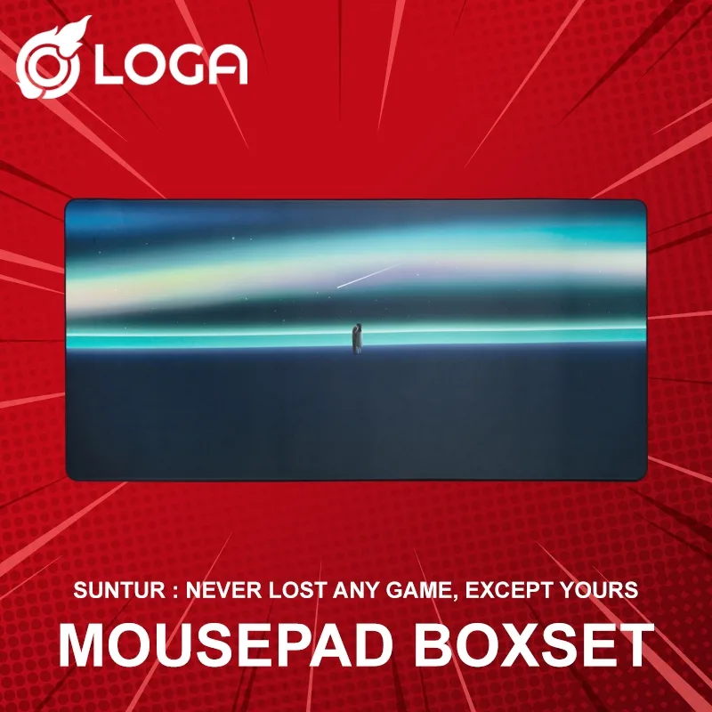 แผ่นรองเมาส์ LOGA X SUNTUR : Never lost any game
