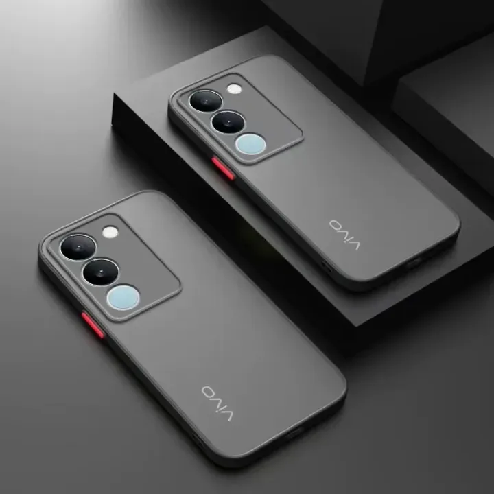 [ส่งจากไทย] Case Vivo V29E 5G เคสโทรศัพท์ วีโว่ เคสกันกระแทก ปุ่มสีผิวด้าน กันรอยกล้อง ขอบนิ่มหลังแข็ง