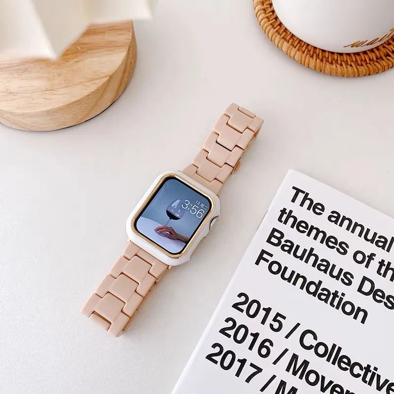หินอ่อนสีๆ สายนาฬิกา smart watch ใช้ได้กับ Watch10 9 8 ultra 7 6 5 4 3 2 1  Size 40/41mm 44/45/49/46mm สาย smart watch