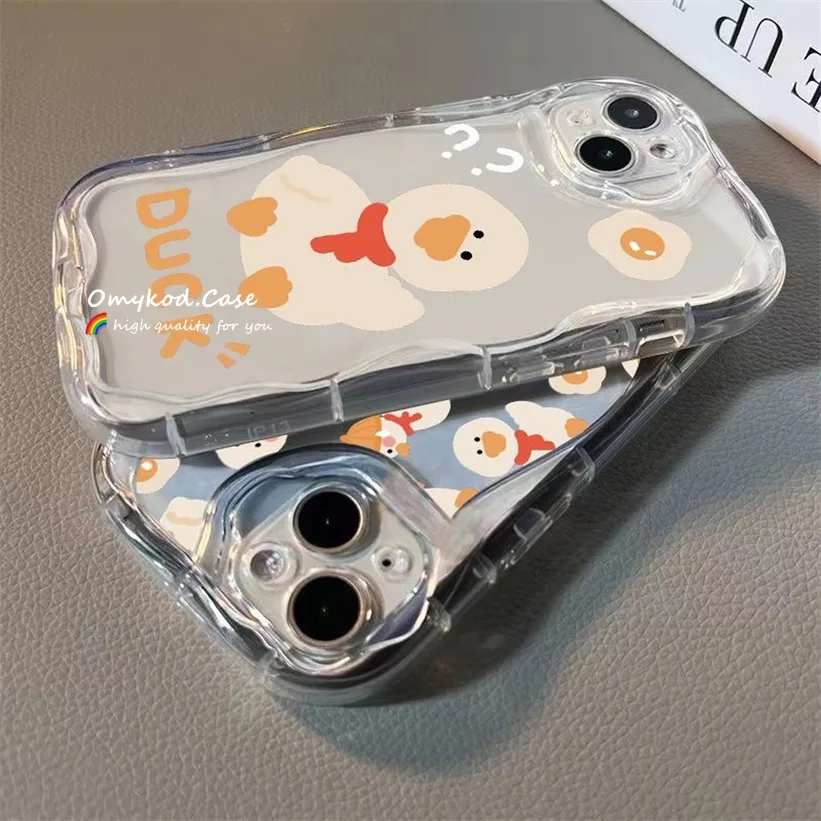 เคสโทรศัพท์มือถือแบบนิ่ม ลายเป็ดน่ารัก 3D สําหรับ Samsung A15 A05 A05s A14 A13 A12 A53 A52 A51 A04 A03S A22 A23 A24 A32 A33 A34 A50 A30 A50S A54