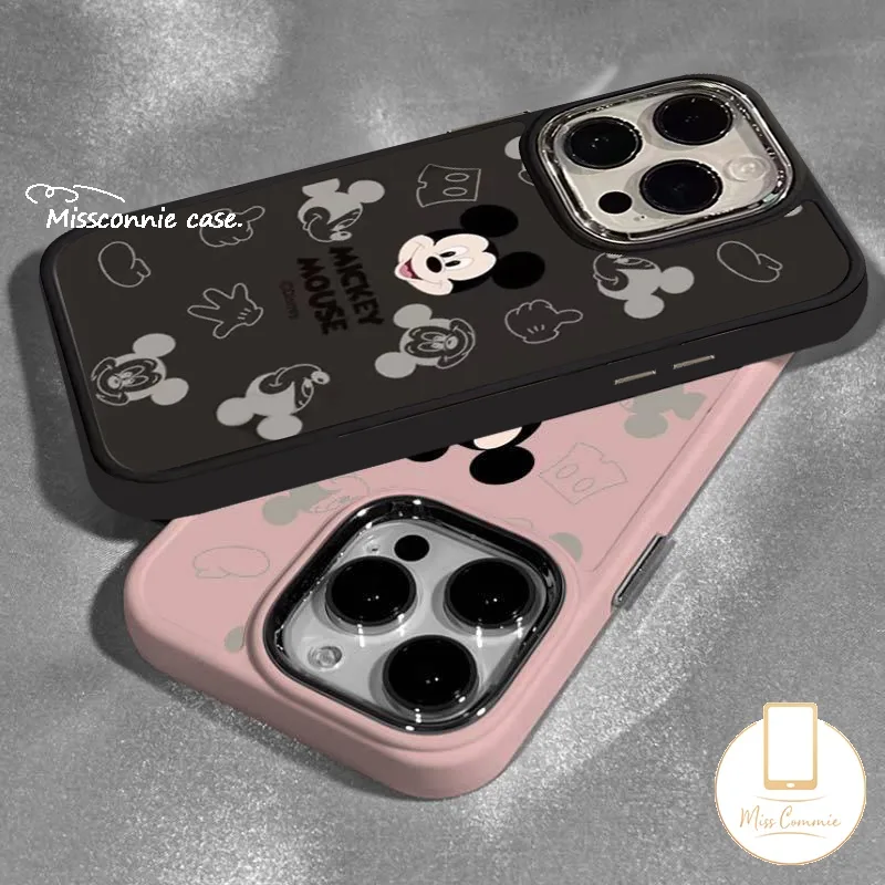 เคสโทรศัพท์มือถือแบบนิ่ม กันกระแทก ลายการ์ตูนดิสนีย์ มิกกี้เมาส์ แฟชั่นหรูหรา สําหรับ IPhone 11 14 12 15 13 Pro MAX 15 8 7 Plus XR 7plus X XS MAX