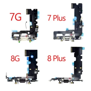 สําหรับ iPhone 7G 7 8G 8 Plus X ชาร์จพอร์ต Dock Connector หูฟังแจ็คเสียง + ไมโครโฟน Flex Cable เปลี่ยน