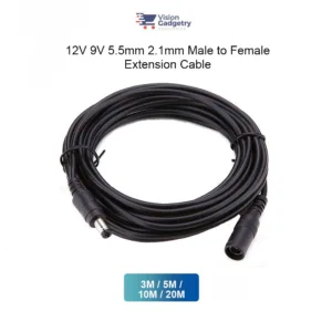 กล้องวงจรปิด 12V 9V ชายหญิงสายต่อ Tp-Link Tapo Imilab Xiaomi 3M/5M/10M/20M (5.5 มม./2.1 มม.)