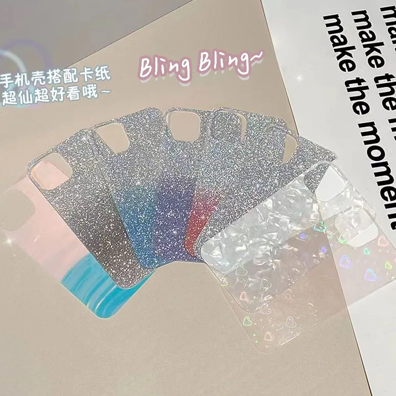 เลเซอร์การ์ด ตกแต่งเคสโทรศัพท์ DIY สำหรับ  for  IPhone 16  15 pro max 14 13 12 11 Pro X Xs Max Mini 7 8 Plus Se2020