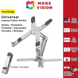 Mc N86 X Shape Rotation ขาตั้งแล็ปท็อปที่ทนทานรองรับปรับความสูงได้อลูมิเนียมอัลลอยด์วงเล็บโน้ตบุ๊ค 10-16 นิ้วผู้ถือ