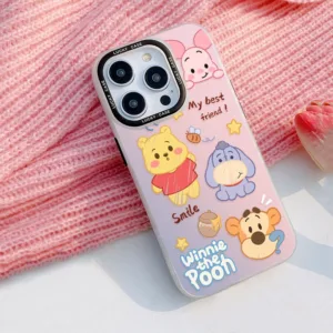 (พร้อมส่งในไทย)สีน้ำ หมีพูห์ สำหรับ เคสไอโฟน12/11 iphone15/14/13 pro max 18/7/xr/xs โปร่งแสง TPU ป้องกันการตก case