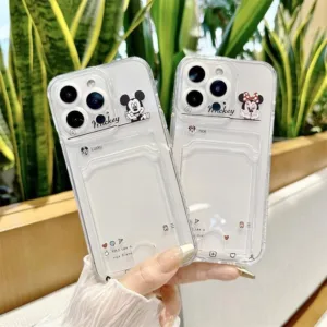 เพลงน่ารักมิกกี้มินนี่โปร่งใสกรณีการ์ดกันกระแทกเคสโทรศัพท์oppo Reno 10 11 PRO 11F 4 4G 5 6 7 8 9 5F 5Z 6Z 7Z 8T 5G Reno6Z Reno7Z Reno8Z Reno8Z Reno8T 5Gกรณี