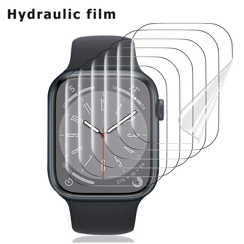 ฟิล์มกันรอยหน้าจอ แบบใส ไม่ใช่กระจก สําหรับ Apple Watch Ultra 8 7 6 SE 5 4 3 45 มม. 41 มม. 40 มม. 44 มม. iWatch 38 มม. 42 มม.