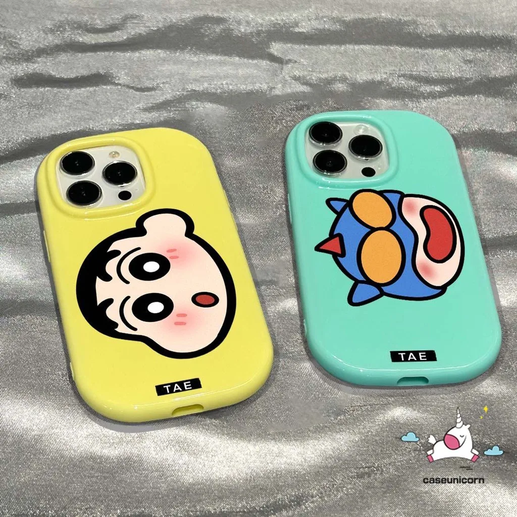เคสโทรศัพท์มือถือแบบนิ่ม กันกระแทก ลายการ์ตูนชินจัง อุลตร้าแมน สีแคนดี้ แวววาว สําหรับ iPhone XR 13 11 12 7Plus 14 15 Pro Max 7 6s 8 6 Plus XS Max
