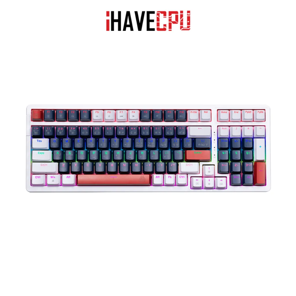 iHAVECPU KEYBOARD (คีย์บอร์ด) EGA TYPE CMK1 EN/TH (BLUE SWITCH D)