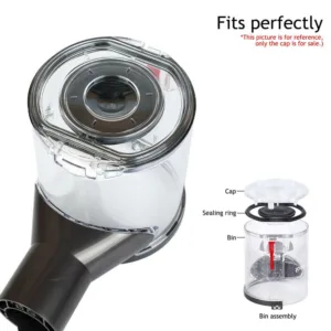 Bin Lid Cap For Dyson V6/V7/ V8 Vacuum Cleaner Replace-Part Cover & Seling-Ring
