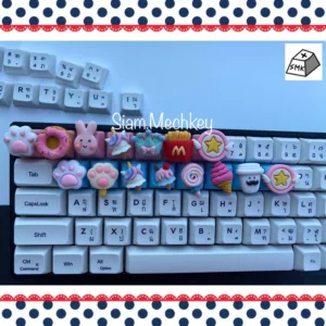 พร้อมส่งที่ไทย Artisan Keycaps 1u วัสดุ PBT / ABS  คีย์แคปตกแต่ง XDA / OEM R4 Profile สำหรับตกแต่ง Mechanical Keyboard