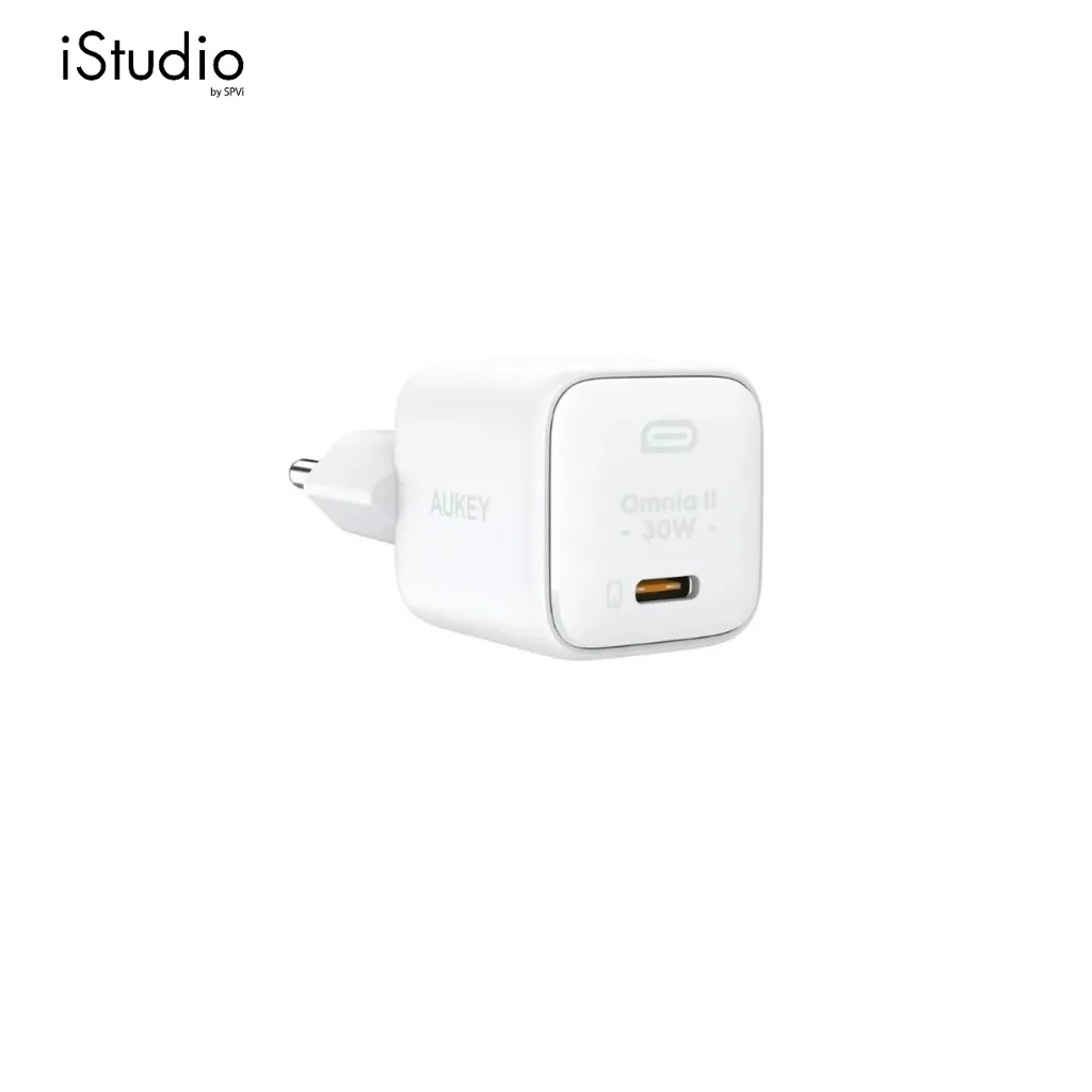 AUKEY PA-B1L OMNIA II MINI 30W USB-C PD CHARGER WITH GAN POWER TECH หัวชาร์จเร็ว รุ่น PA-B1L