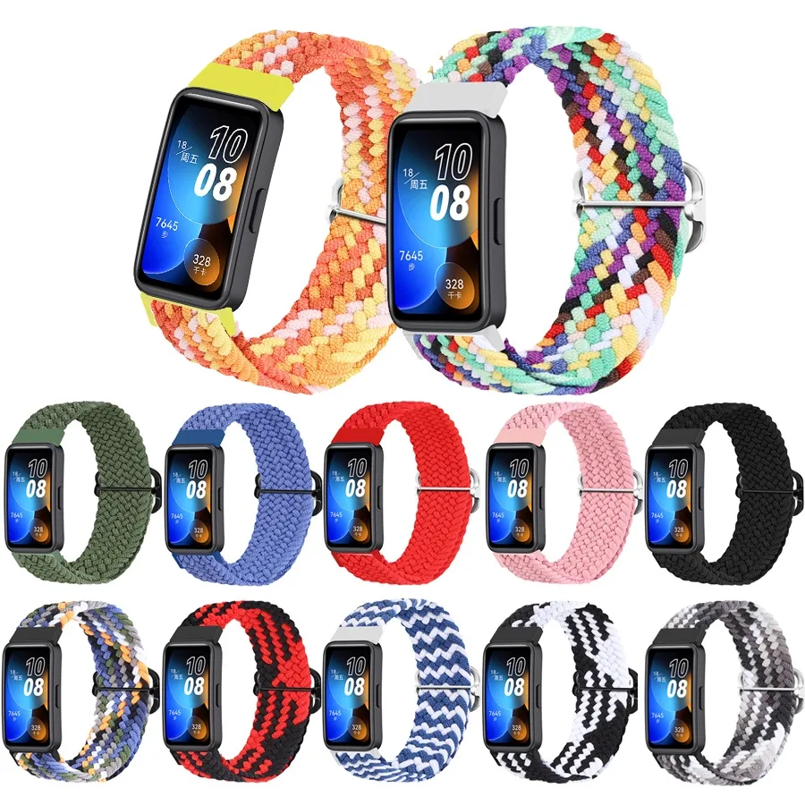 สายนาฬิกาข้อมือ ไนล่อน ยืดหยุ่น ปรับได้ อุปกรณ์เสริม สําหรับ Huawei Band 9 8 Smart Watch Band