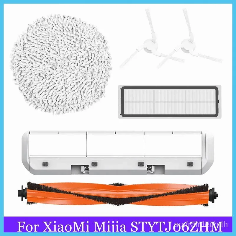 For XiaoMi Mijia MI Self-Cleaning Robot Vacuum Mop Pro/2 STYTJ06ZHM Accessories Main / Side Brush Cover Hepa Filter Mop Cloth Part