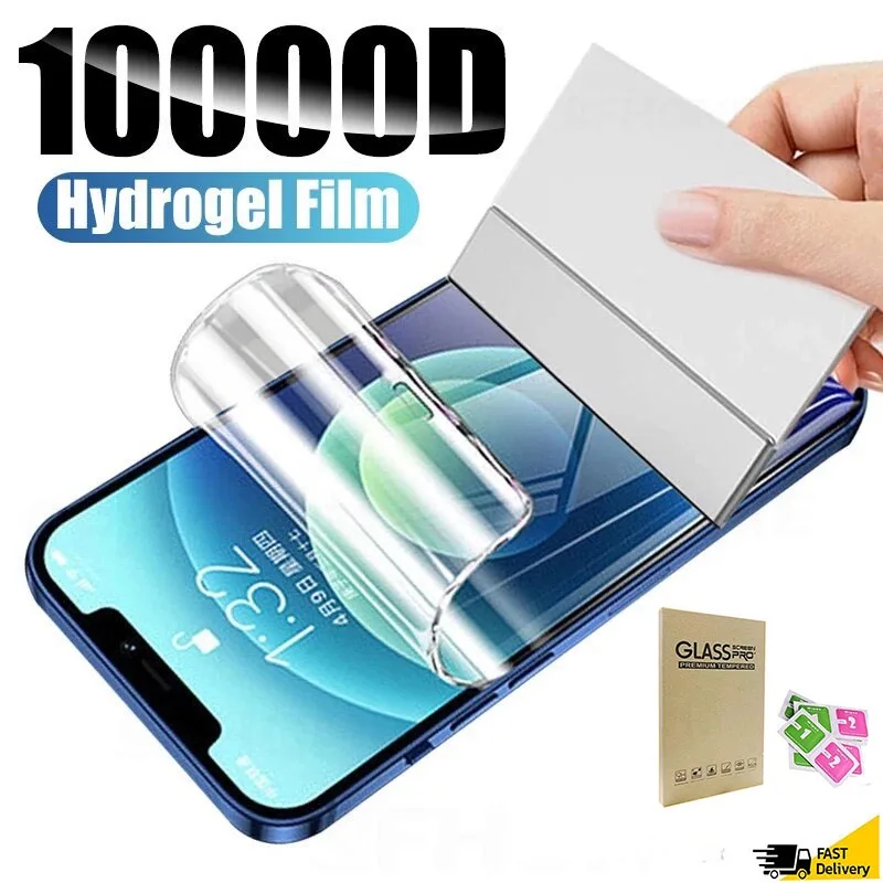 ฟิล์มกันรอยหน้าจอไฮโดรเจลแบบเต็มหน้าจอสําหรับ for OPPO A58 A15 A78 A15S A54 A16S Realme C67 11 Pro C21 C25Y/C21Y C17