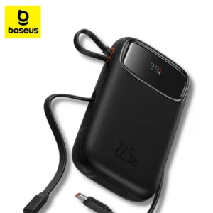 Baseus แบตสำรองชาร์จไว 10000/20000 mAh พาวเวอร์แบงค์ DUAL FAST CHARGING CABLES แบตสำรอง