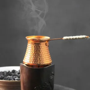 [Lszcx6l] เครื่องชงกาแฟ หม้อต้มชา ทองแดง สไตล์ตุรกี