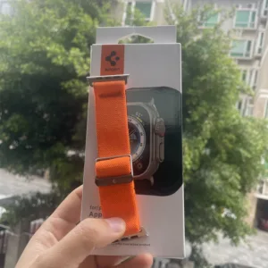 Spigen สายนาฬิกาข้อมือไนล่อน สําหรับ Apple Watch Ultra 49 มม.S10 S9 S8 7 6 5 4 3 2 1 SE SE2 (44 มม. 42 มม. 45 มม. 46มม)