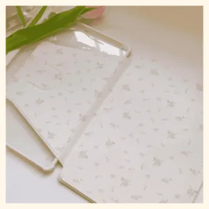 ⚡พร้อมส่ง⚡เคสไอแพด การหมุน 360 ° Gen9 MINI7 pro11 2024 สีขาว ดอกไม้ เคสiPad พร้อมที่ใส่ปากกา Air6 11