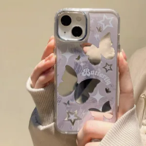 ❤️จัดส่งทันที❤️เคสไอโฟน11/12/13/14/15 Pro max เคสน่ารัก Butterfly Cute mirror Case For iPhone 11