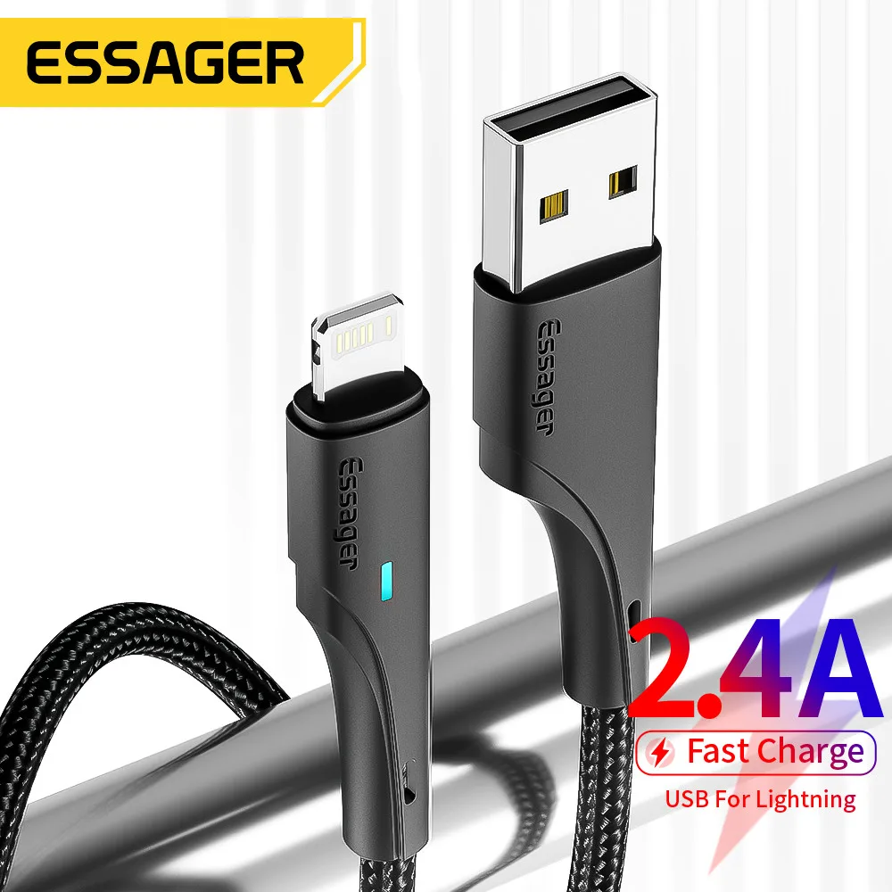 สาย USB Essager 2.4A สําหรับสายชาร ์ จเร ็ วสําหรับสายชาร ์ จ USB 8 7 SE