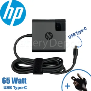 รุ่นใหม่ HP Adapter ของแท้ HP 20V/3.25A 65W หัว Jack USB Type-C สายชาร์จ HP