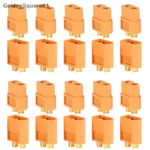 Gd ปลั๊กเชื่อมต่อกระสุนตัวผู้ ตัวเมีย XT60 สําหรับ RC Lipo GoldenSquare 20 ชิ้น 10 คู่