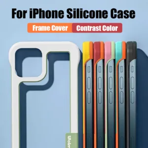 เคสโทรศัพท์ไร้ขอบสีลูกกวาดสําหรับ iPhone 16promax/15/14/13/12/11 Pro Max 14Plus/X/XS เคสโทรศัพท์ระบายความร้อนกันกระแทก