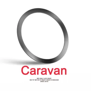 Caravan Crew Magnetic ring ไอโฟน แหวนแม่เหล็กสำหรับชาร์จไร้สาย แหวนรองรับ (สีดำ/สีขาว)