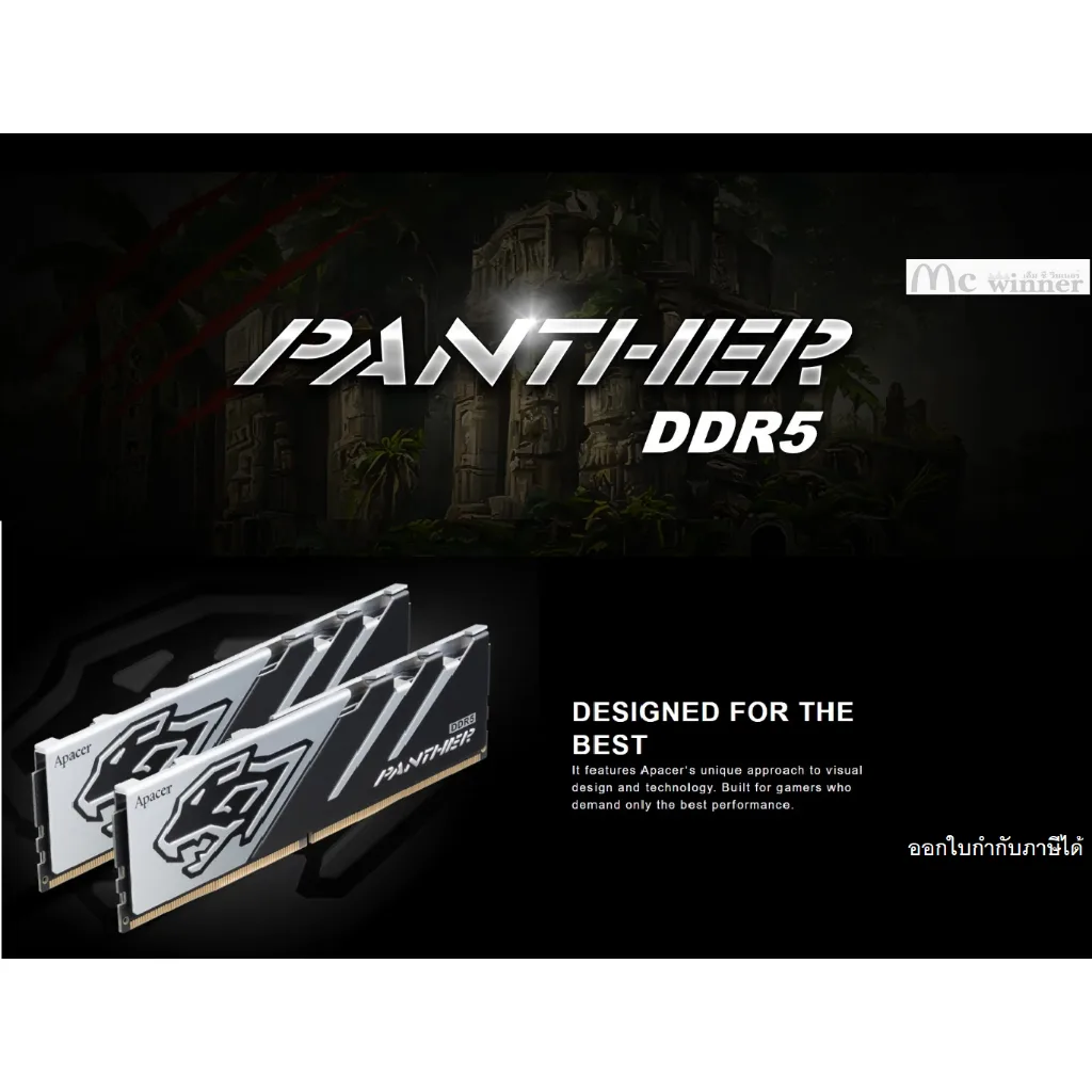 RAM DDR5(5200) 16GB |  32GB APACER PANTHER GAMING BLACK (AH5U16G52C5227BAA-1)